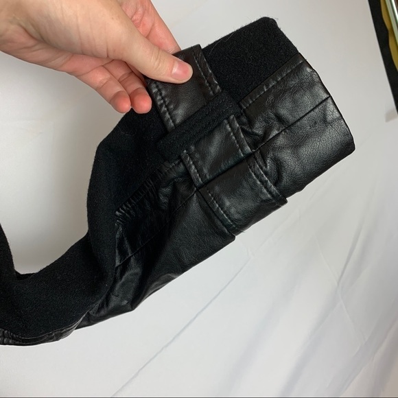 Bebe Black Long Fleece Zip Up Jacket - Picture 2 of 4